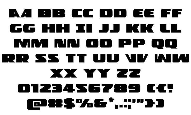 Police Cruiser字体 4