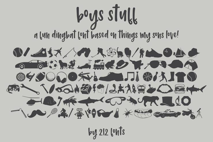 212 Boys Stuff字体 1