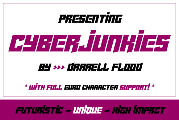 Cyberjunkies字体 1
