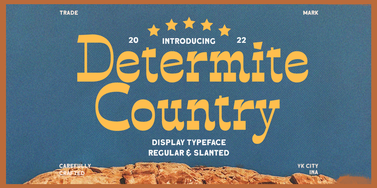 Determite Country字体 1