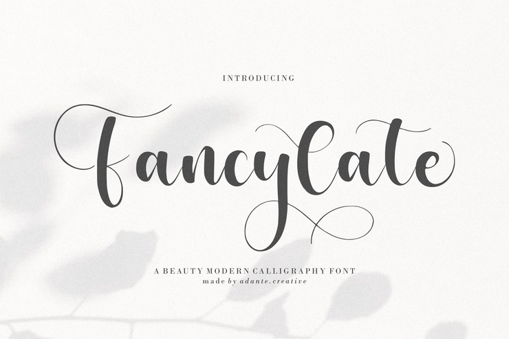 Fancylate字体 3