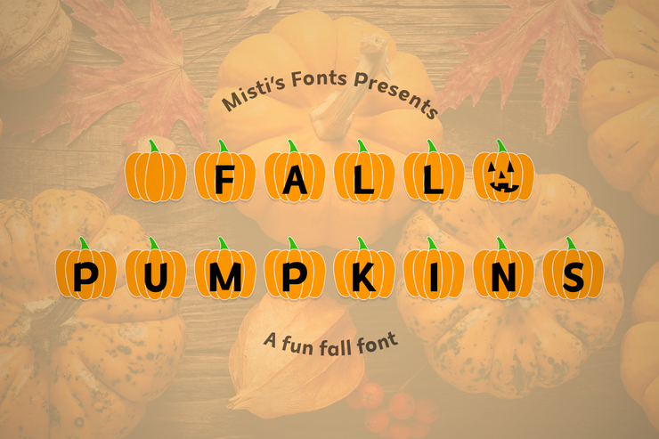 MF Fall Pumpkins字体 4