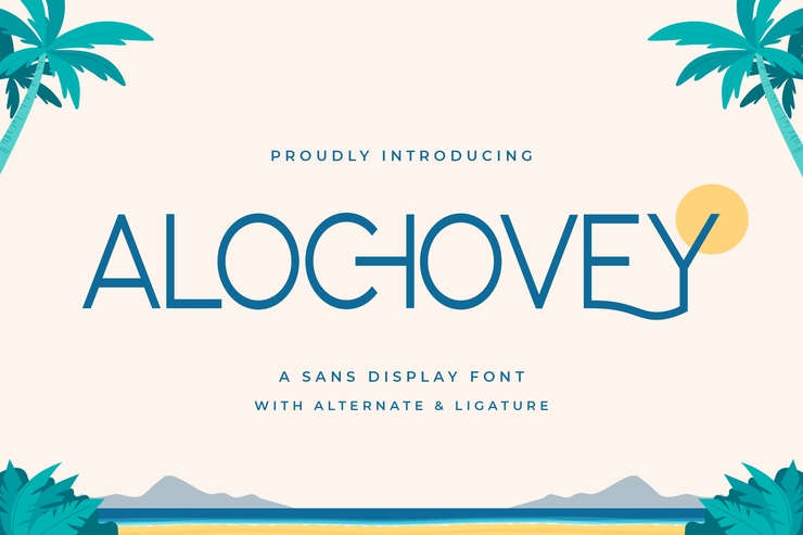 ALOCHOVEY字体 1