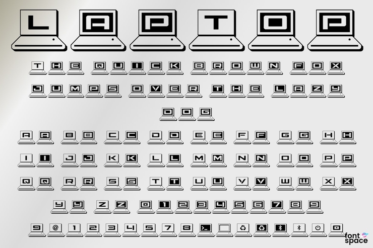 LapTop字体 8