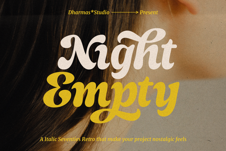 Night Empty字体 4