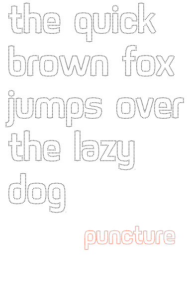 puncture字体 1