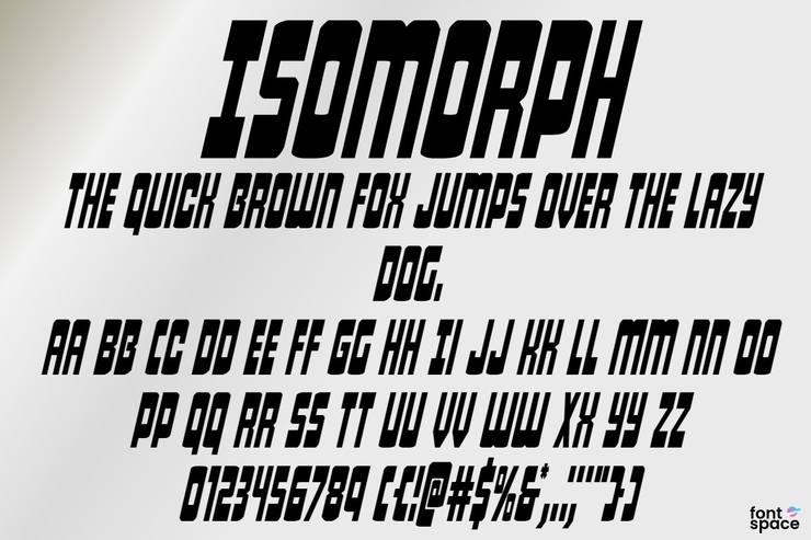 Isomorph字体 2