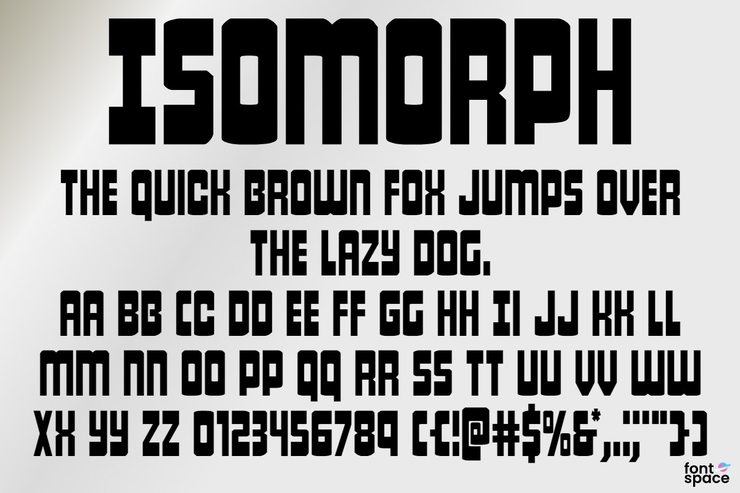 Isomorph字体 7