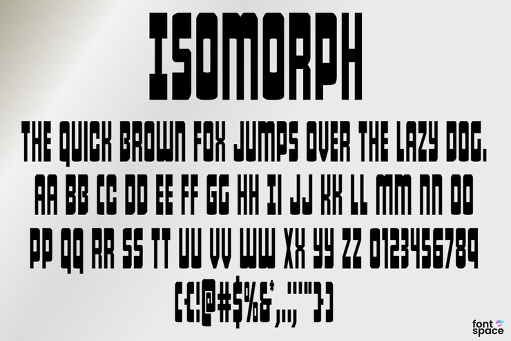 Isomorph字体 8