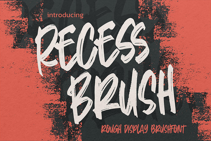 Recess Brush字体 1