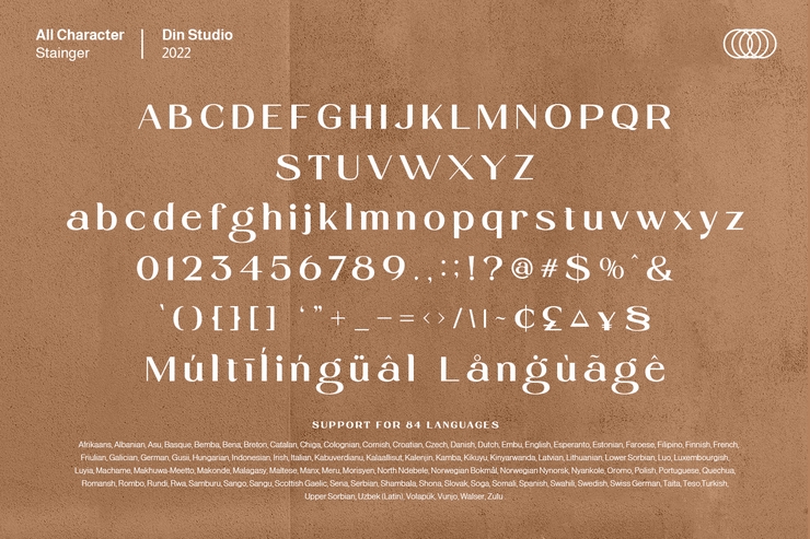 Stainger字体 4