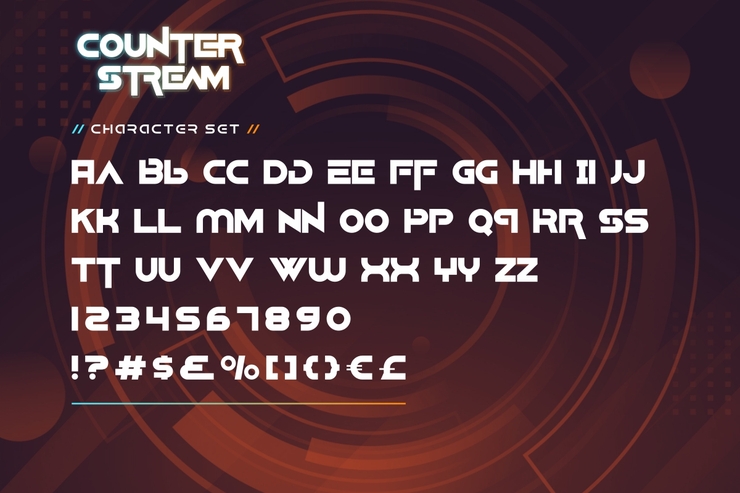 Counter Stream字体 9