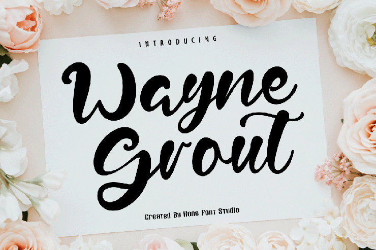 Wayne Grout字体 1