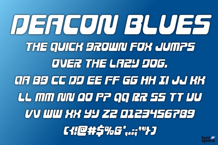 Deacon Blues字体 3