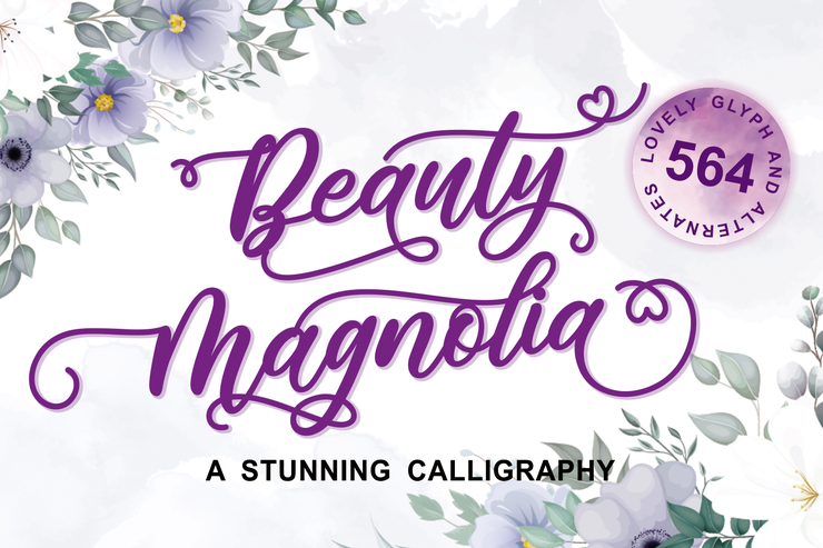Beauty Magnolia字体 6
