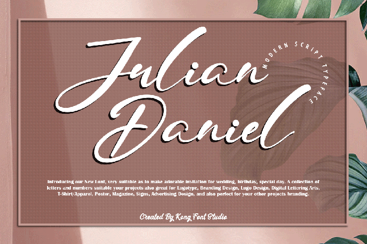 Julian Daniel字体 1