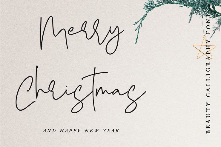 Yearbook Christmas字体 7