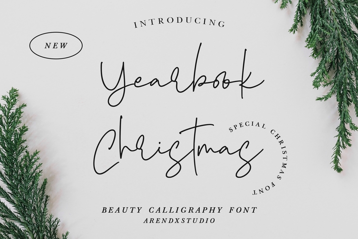 Yearbook Christmas字体 8