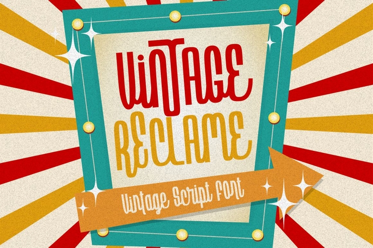Vintage Reclame字体 1