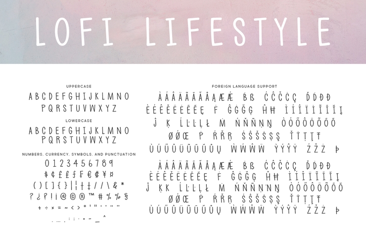 LoFi * Lifestyle字体 2