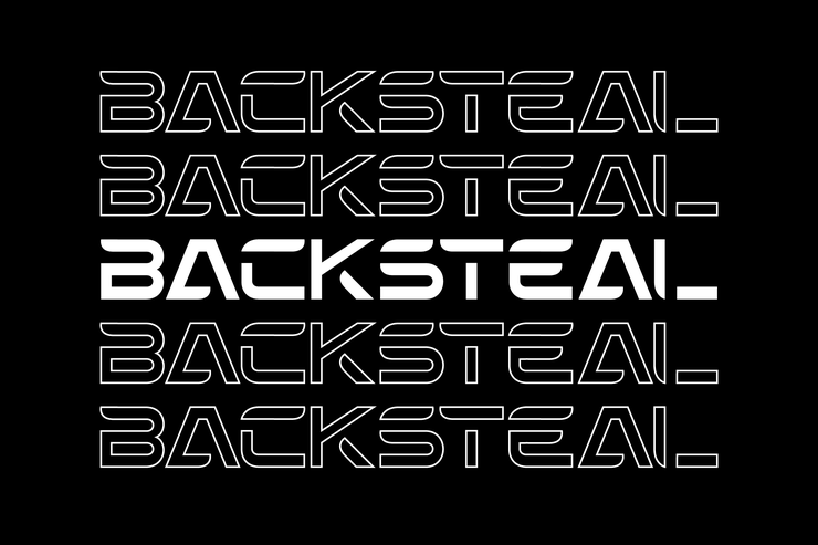 Backsteal字体 3