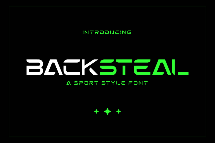Backsteal字体 4