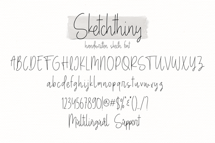 Sketchthiny字体 7