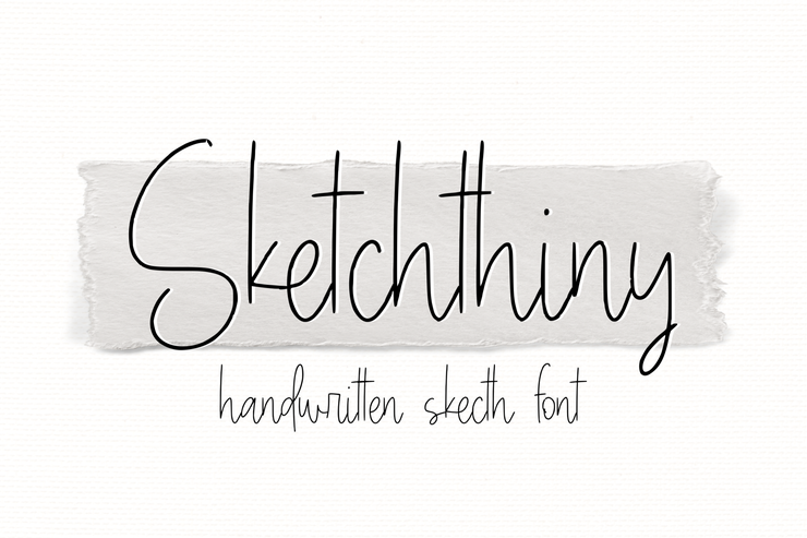 Sketchthiny字体 8