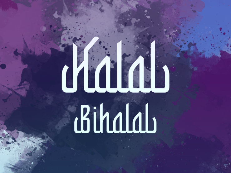 h Halal Bihalal字体 1