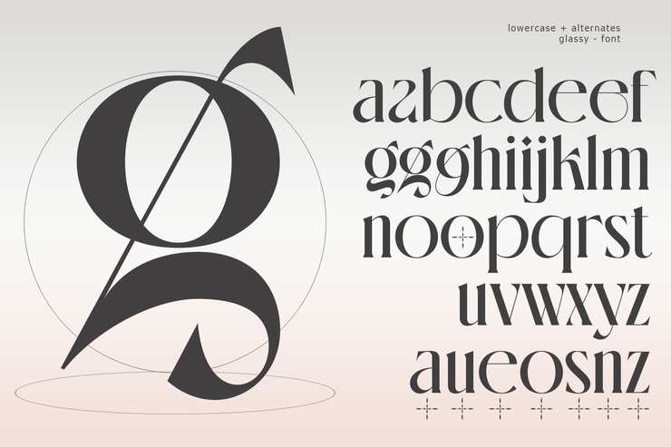 glossy serif字体 3