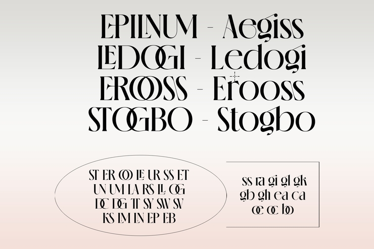 glossy serif字体 4