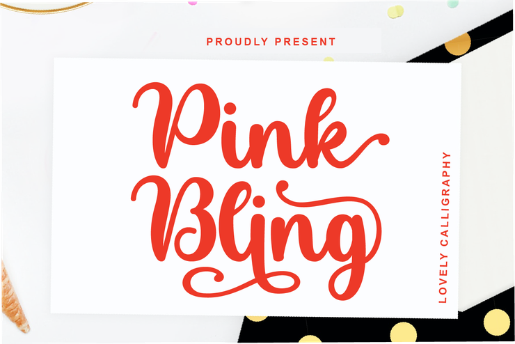 Pink Bling字体 1
