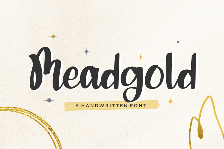 Meadgold字体 3