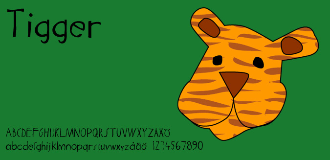 Tigger字体 1