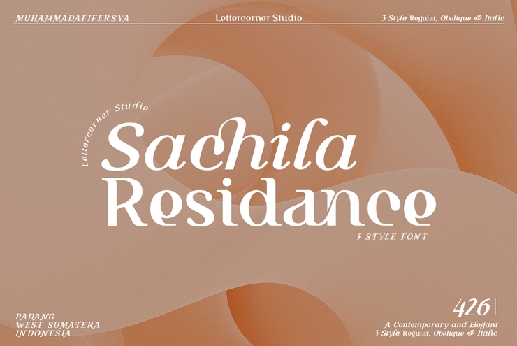 Sachila Residance字体 2