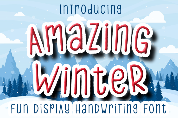 Amazing Winter字体 2