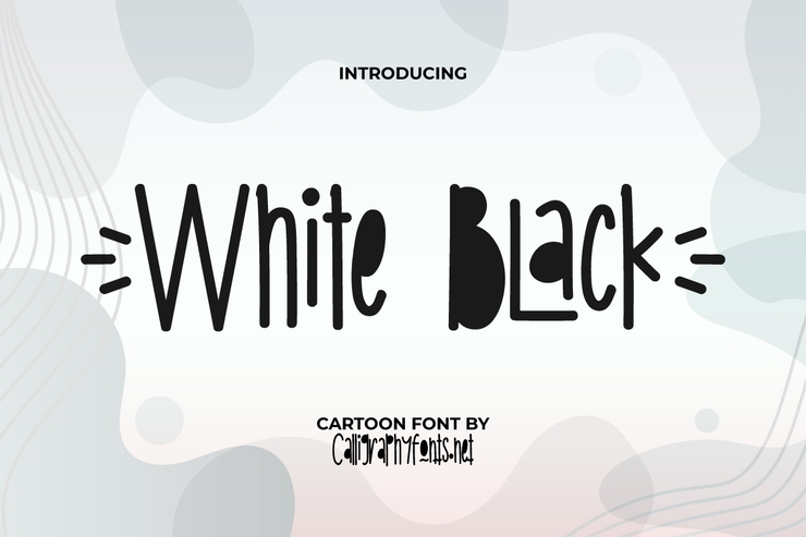 White Black字体 9