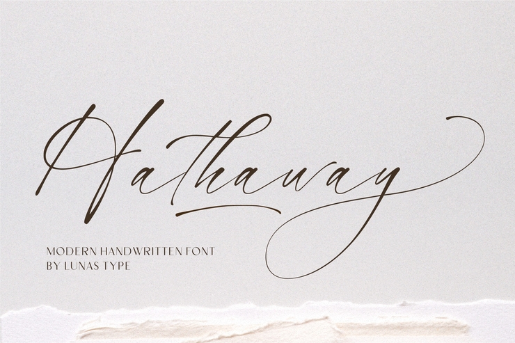 Hathaway字体 4