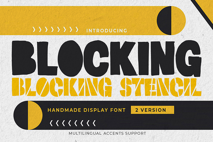 Blocking Stencil字体 1