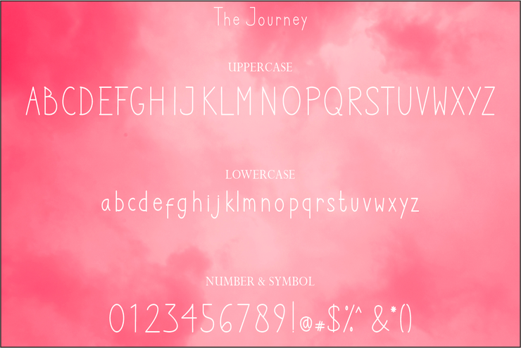 The Journey字体 5