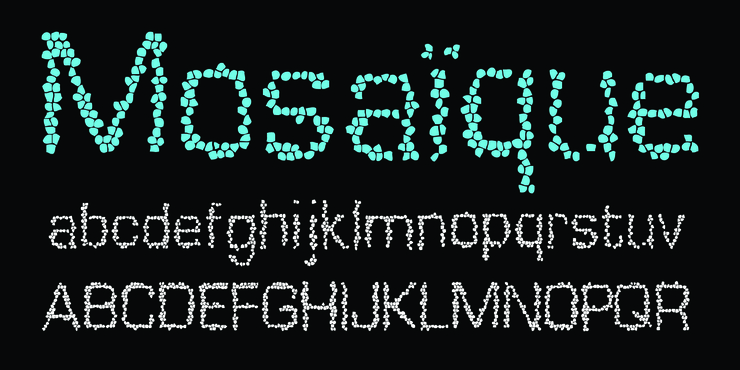 Mosaique字体 1