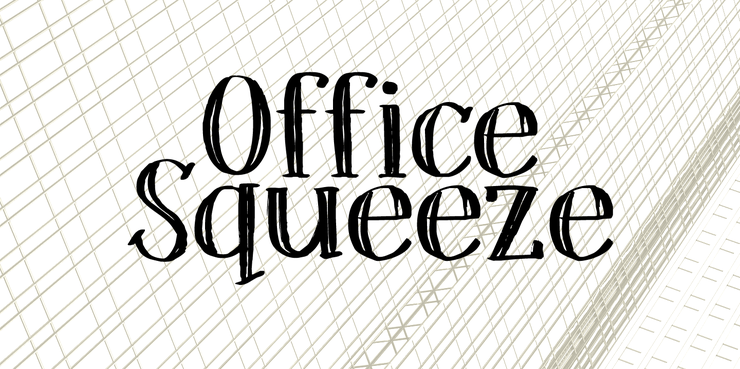 DK Office Squeeze字体 1