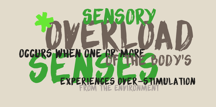 DK Sensory Overload字体 1