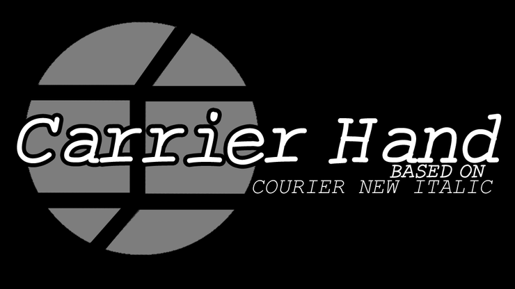 CarrierHand字体 1