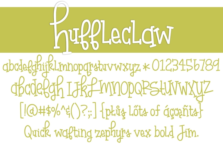 Huffleclaw字体 1