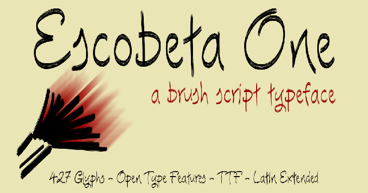 Escobeta One字体 1