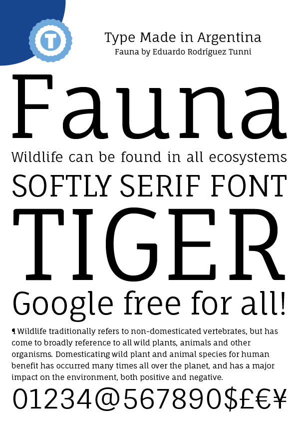 Fauna One字体 1