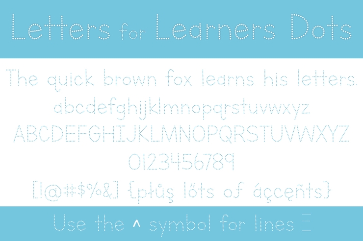 Letters for Learners字体 4