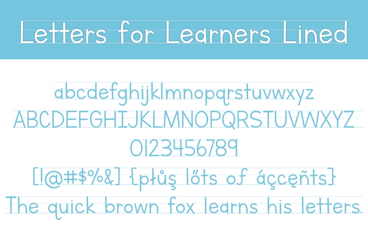 Letters for Learners字体 6