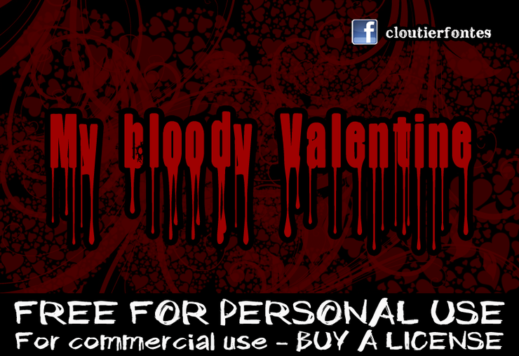 CF My Bloody Valentine字体 1